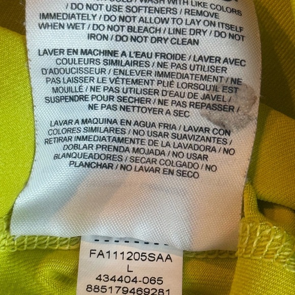 Nike Dri-FIT Women’s Gray Yellow Sleeveless Athletic Tank Top Size L - Picture 10 of 10